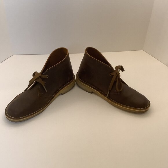 Clark Original Desert Boot in Beeswaxed brown leather Size 7.5 M - Picture 6 of 7